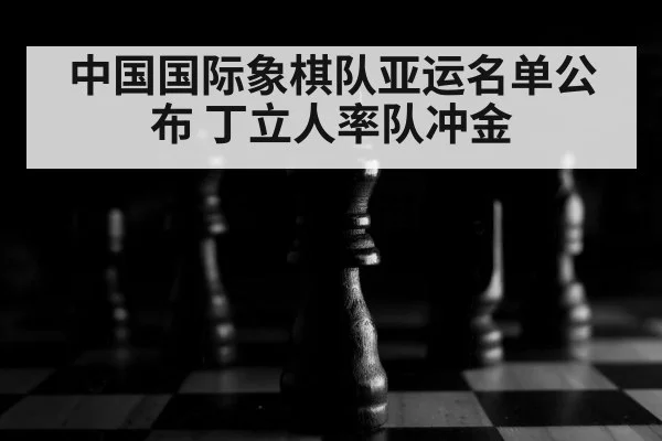 中国国际象棋队亚运名单公布 丁立人率队冲金